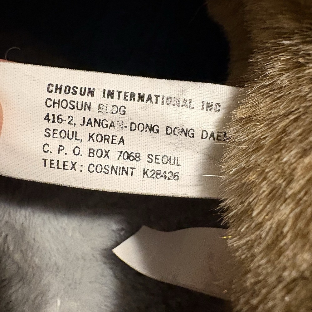 Vintage 1984 CHOSUN INTERNATIONAL Teddy Bear Plush with Blue Sweater and Hat - Picture 13 of 16